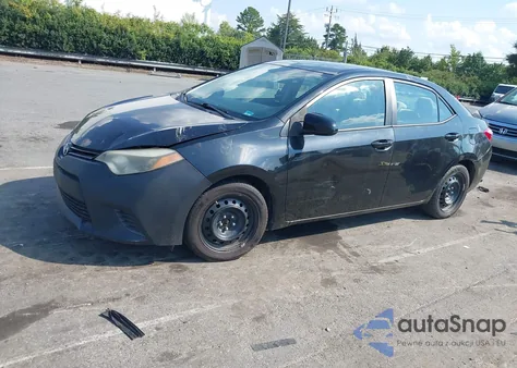 2014 Toyota Corolla Le z USA, uszkodzony, nr VIN 2T1BURHE9EC116487